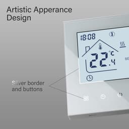 Slimme Wifi Thermostaat voor Elektrische Vloerverwarming met Touchscreen en App Bediening — thumbnail 3