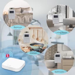 Slim Wifi Thermostaat voor Radiator met Zigbee Hub - Energie Besparen & App Bediening — thumbnail 4
