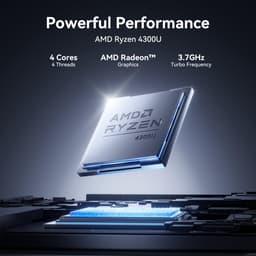 ACEMAGIC AX18Pro 18.5 Zoll FHD Laptop Computer - Ryzen 4300U Prozessor tot 3.7GHz（Beat 3500U/N95/N97）- 16GB DDR4 512GB SSD Notebook - WiFi 5 - BT5.0 - 3*USB3.2 — thumbnail 4
