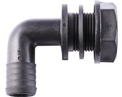 Agroplast AP25KP25 - Overloopbocht - 32mm - Compleet - Zwart