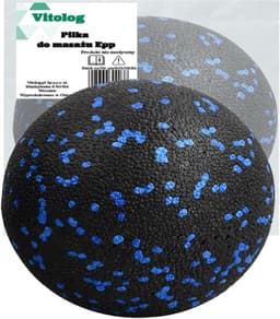 Vitolog EPP Piłka - Massagebal - 8 cm - Zwarte Kleur - Harde Stijfheid — thumbnail 1