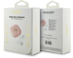 Guess Bluetooth oortjes- TWS - 4G Metal Logo - Roze — thumbnail 4