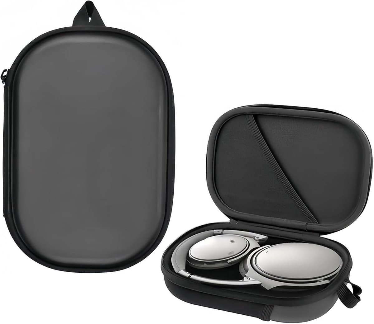 Koptelefoon Case - Harde Beschermhoes - Hardcase voor QC15/QC35/QC25/QC45/QC45SE/QC SE - Voor de meeste merken/Bluetooth/HIFI/bedrade hoofdtelefoon/Gaming - Draagtas voor Draadloze Noise-Canceling Koptelefoon met Kabelopslag - 21.5x14.5x4.5cm — afbeelding 1
