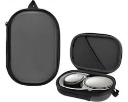 Koptelefoon Case - Harde Beschermhoes - Hardcase voor QC15/QC35/QC25/QC45/QC45SE/QC SE - Voor de meeste merken/Bluetooth/HIFI/bedrade hoofdtelefoon/Gaming - Draagtas voor Draadloze Noise-Canceling Koptelefoon met Kabelopslag - 21.5x14.5x4.5cm