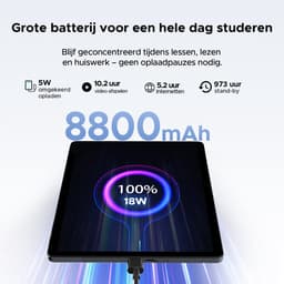 POCKAM P11 Pro - Tablet - 48 GB RAM (8+40 GB) + 128 GB ROM (2 TB/TF) - 11 inch FHD+ 90 Hz - Android 16 - 8800 mAh/18 W - T7250 - Dubbele luidsprekers - Gemini AI - Face ID - Widevine L1 - Complete accessoirebundel met toetsenbord en stylus - Grijs — thumbnail 7