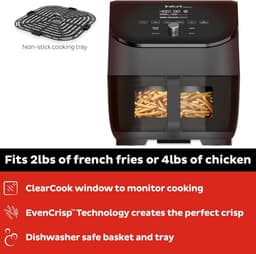 Airfryer Oven 6-in-1 met ClearCook Venster en Digitaal Touchscreen - 6 Kwart Capaciteit — thumbnail 7