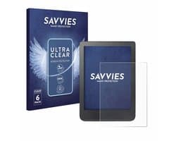 Savvies - Screenprotector voor Kobo Clara HD (6") / BW / Colour - Folie Beschermfolie transparant 6 Stuks