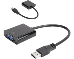 USB naar VGA Adapter - Video Converter - Extra Scherm - Plug en Play - 5.0 Gbps