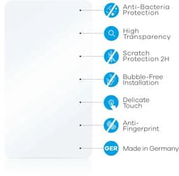 upscreen - Screenprotector voor Philips Airfryer HD9880/90 - Folie Beschermfolie transparant antibacterieel — thumbnail 3