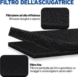 4 stuks filters voor wasdroger, filter gescht voor Bauknecht Privileg Whirlpool Hx 481010716911, 230 x 115 x 14 mm, compatibel met vervangingsfilters voor Whirlpool droger — thumbnail 7