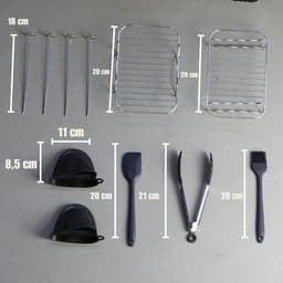 Zaltino - Accessoireset voor Heteluchtfriteuse - 9 Delige Set — thumbnail 7