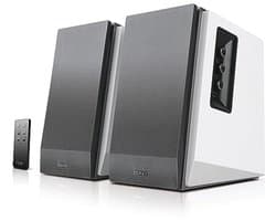 Bluetooth Boekenplank Speakers met Houten Afwerking - Heldere Geluidservaring met Draadloze Afstandsbediening