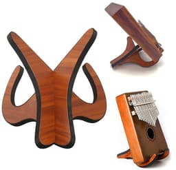 Houten Ukulele Stand - Vouwbare Vloer Ukulele Stand - Stabiel Plaatsen en Beschermen van Ukulele - Ruimtebesparend en Gemakkelijk Op te Slaan — thumbnail 3
