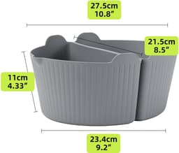 2 stuks Slowcooker siliconen bekleed met siliconen slowcooker liner gemakkelijk te reinigen slowcooker liner accessoires- zwart — thumbnail 2