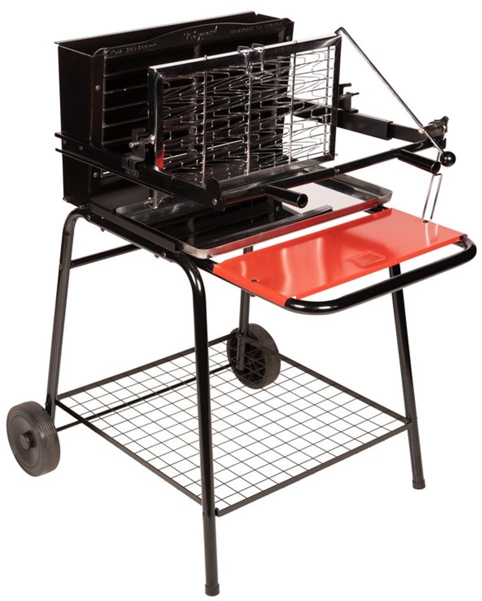 Houtskoolbarbecue met verticale haard RAYMOND — afbeelding 1