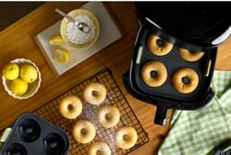 Lékué Airfryer Bakvorm 4 Donuts - Siliconen - Grey — thumbnail 9