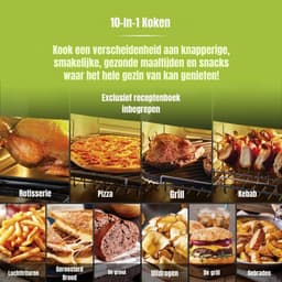 MMP® Heteluchtoven - Oven - Airfryer Oven - Goud - 33cm x 39cm x 38cm — thumbnail 4