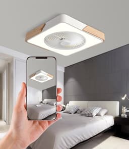Moderne 36W LED Plafondventilator met Dimbare Verlichting en Afstandsbediening — thumbnail 3