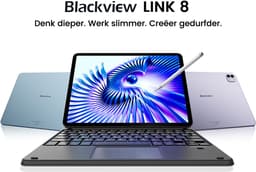 Blackview LINK 8 Tablet - Octa Core G100 Tablet - 12.7 Inch - 18 GB RAM + 256 GB ROM - Android 15 Tablet - Met Toetsenbord(QWERTY), Beschermhoes, Muis, Stylus - 8400 mAh - 90 Hz 2K FHD Scherm - Widevine L1 - 5G WiFi - Gezichtsherkenning - Zwart — thumbnail 11