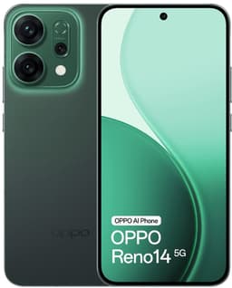 OPPO Reno14 5G 12GB/512GB Groen (Luminous Green) Dual SIM — thumbnail 1