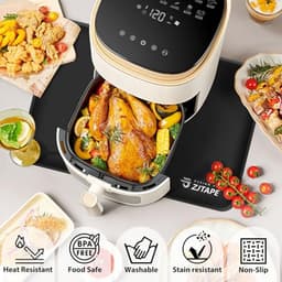 Hittebestendige Mat voor Airfryer en Magnetron - 60x40cm Siliconen Werkbladbeschermer — thumbnail 4