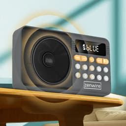 Zenwire Vibe YSF-005BT - FM-radio - Luidspreker - Bluetooth - Draagbaar - SD-kaartlezer - Piekvermogen - 13 W - Werkt op batterijen - Mini-jack - USB - USB-C - Telescopische antenne - LCD-scherm — thumbnail 2