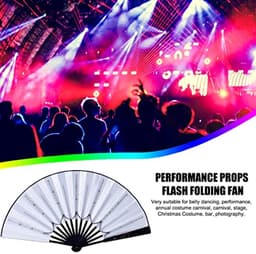 Opvouwbare LED Ventilator voor Feesten en Raves - Perfect voor Dans en Show — thumbnail 3