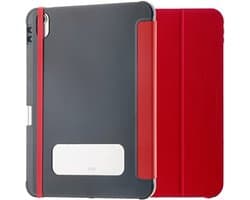 Dunne en Schokbestendige Folio Case voor iPad 10e en 11e Gen 2022/2025 - Militaire Standaard Bescherming - Rood