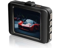 De camera aan de voorkant van de dashcam neemt in een lus 1080p HD-opname op