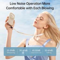 Mini Ventilator met 3 Snelheden - USB Oplaadbare Draagbare Zakventilator voor Kinderen en Volwassenen — thumbnail 4