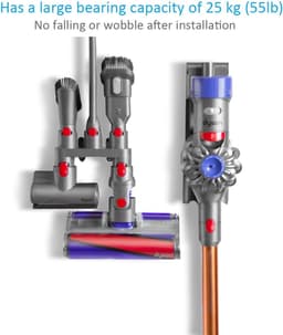 Accessoirehouder geschikt voor Dyson V7 V8 V10 V11 V15 Gen5 stofzuiger Accessoirehouder Dockingstation Wandmontage-stofzuiger met zak-Grijs-dyson steelstofzuiger-stofzuiger zonder zak-1 verpakking — thumbnail 3