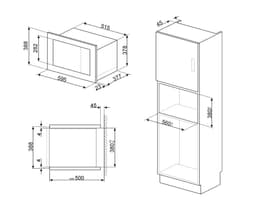 Smeg FMI425X Inbouwmagnetron met grill 25 L 900 W RVS — thumbnail 5