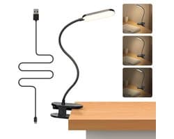 Klemtafelamp met 360° Flexibele Arm en Dimbare Verlichting