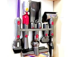 Dutchers® Ophangsysteem geschikt voor de Dyson V7, V8, V11, V12, V15 modellen - Wandhouder stofzuiger - Muurbeugel - Onderdelen Steelstofzuiger - Wall mount - Stofzuigeraccessoires - Docking station stofzuiger - Ruimtebesparend en stijlvol