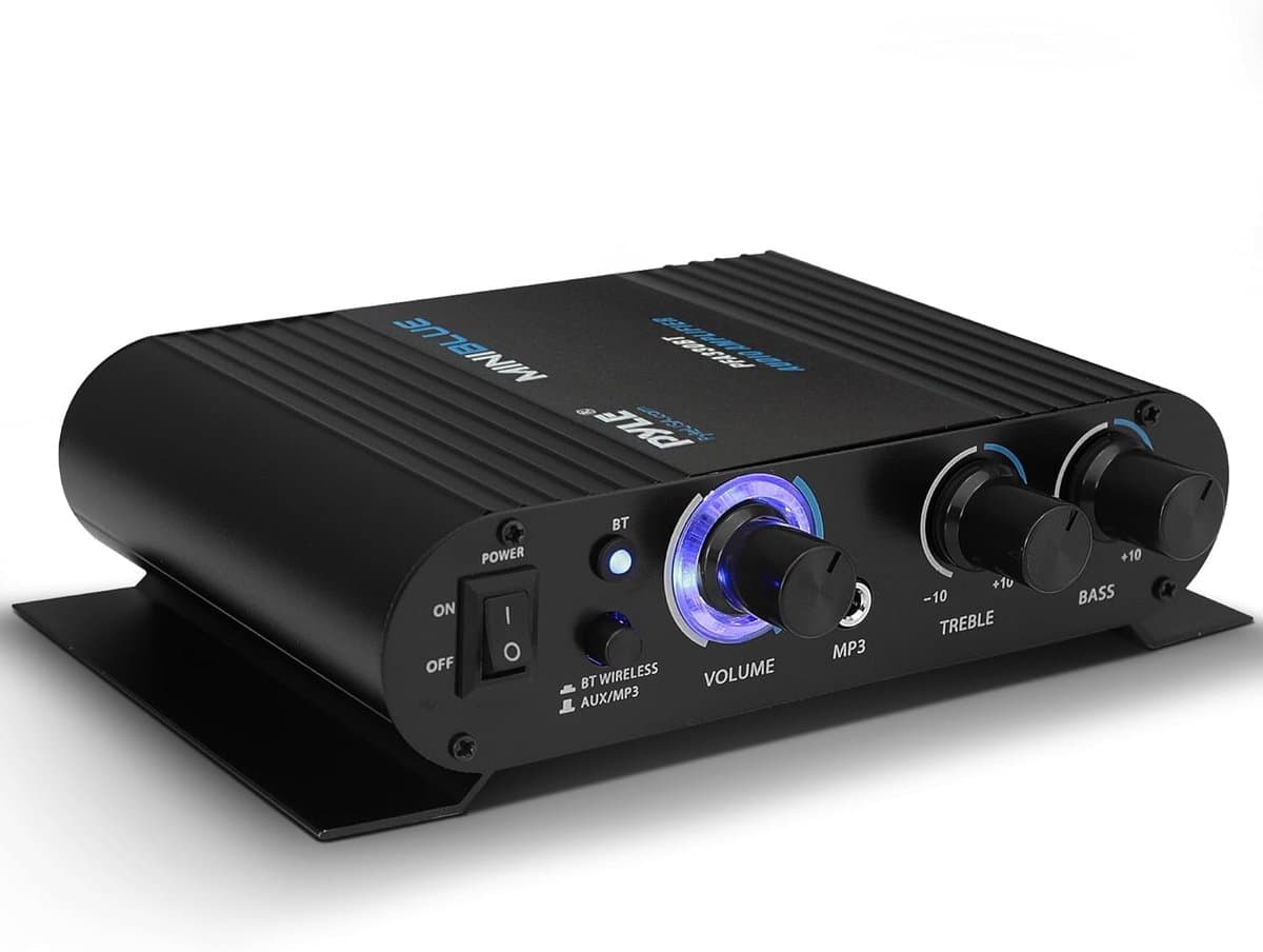 Compacte Bluetooth Mini Stereo Versterker - 90W met Ingangen voor Studio en Apparaten — afbeelding 1