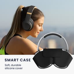 kwmobile cover voor over-ear koptelefoon - geschikt voor Nothing Headphone (1) - Van flexibel silicone - In zwart — thumbnail 2