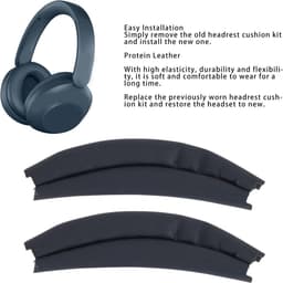 Brenzoos - 2 Stuks Vervangende Hoofdband Pads van Eiwitleer met Hoge Elasticiteit voor Hoofdtelefoon WH XB910N — thumbnail 4