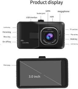 Black King Kong Auto Dash Cam SD 1080P Enkele Lens Zuignap — thumbnail 2