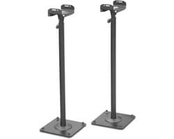 Azomor® Verstelbare metalen luidsprekerstandaarden met kabelgoot voor optimale geluidskwaliteit