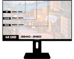JAPANNEXT Monitor 23,8" IPS 4K UHD (3840x2160) | JN-IPS2380UHDR-C65W-HSP