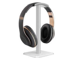 Luxe Aluminium Headset Stand – Universele Koptelefoon Houder – Gaming & Audio Koptelefoon Standaard – 22.5cm – Koptelefoon Niet Inbegrepen ( Wit )