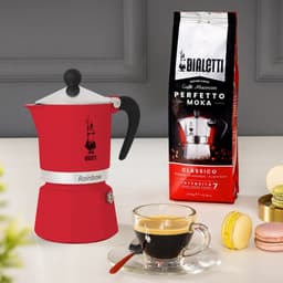 Bialetti Rainbow Rood Percolator 200ml – 3 kops — thumbnail 3