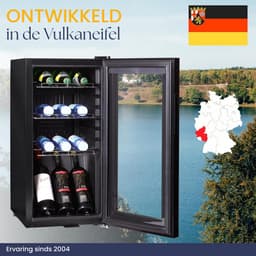 Sommertal Koelkast – Stille Drankkoelkast met LED Touchscreen en Slot – Mini Koelkast – 48L – Zwart — thumbnail 3