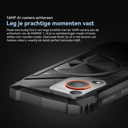 OSCAL MARINE 1 Robuuste Smartphone - 12GB RAM - 128GB ROM - 5100mAh - 6.56 Inch - IP68 Waterdicht - Dual SIM - Android 15 - NFC - Zwart — thumbnail 5