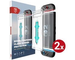 2-Pack Rosso Screenprotector Geschikt voor Nintendo Switch 2 - 9H Tempered Glass - Beschermglas - Glasplaatje - Case Friendly - Met Installatietray - Eenvoudige montage