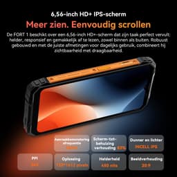 Blackview FORT 1 - Robuuste Smartphone - 12 GB RAM - 128 GB ROM - 6,56 inch - 10000 mAh - Robuuste telefoon - Android 15 - GPS - Groen — thumbnail 5