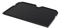 Gietijzeren omkeerbare BURNHARD® bakplaat, geëmailleerd, optimale warmteverdeling, vetafvoer, voor gasbarbecues, compatibel met EARL, FRED, WAYNE – BBQ grillplaat — thumbnail 5