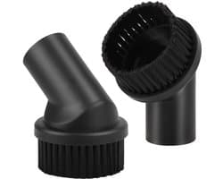 Universele Stofzuigerborstel 35mm – Set van 2 – Zachte Borstelharen voor Meubels, Auto, Tapijt en Dierenharen – Compatibel met 35 mm Stofzuigers