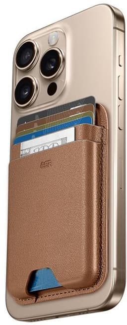 ESR HaloLock Wallet Boost - Magnetische Kaarthouder - Compatibel met MagSafe en HaloLock - Portemonnee voor 4 Pasjes - Portemonnee - Bruin — thumbnail 3