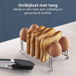 Philips Ontbijtset Airfryer Accessoire - HD9921/00 - Geschikt voor Philips - Ontbijtset Met Tang — thumbnail 4